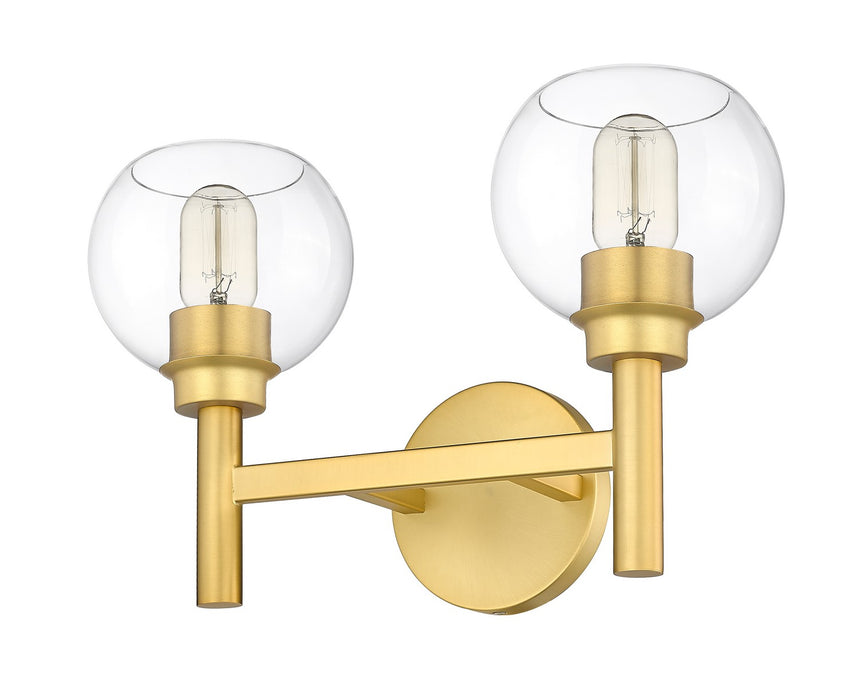 Z-Lite 7502-2V-BG Two Light Vanity, Brushed Gold
