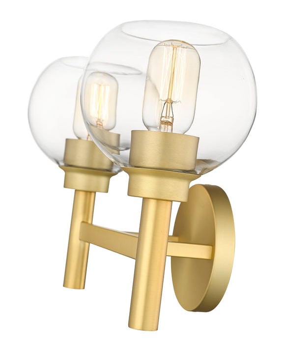 Z-Lite 7502-2V-BG Two Light Vanity, Brushed Gold
