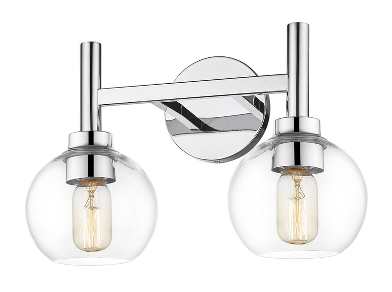 Z-Lite 7502-2V-CH Two Light Vanity, Chrome