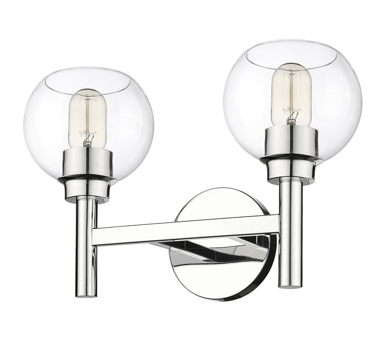 Z-Lite 7502-2V-CH Two Light Vanity, Chrome