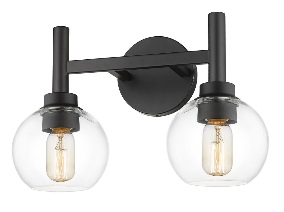 Z-Lite 7502-2V-MB Two Light Vanity, Matte Black
