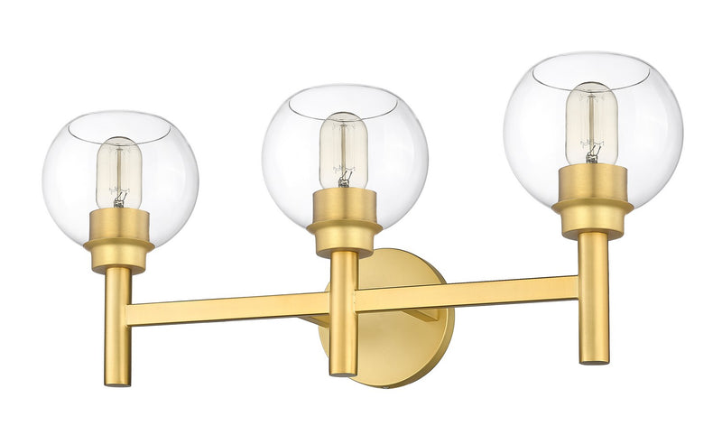 Z-Lite 7502-3V-BG Three Light Vanity, Brushed Gold