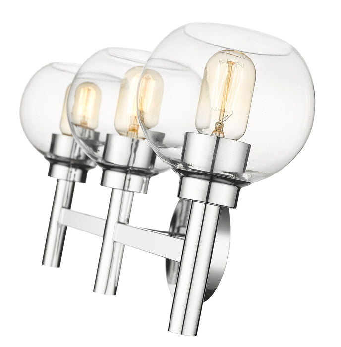 Z-Lite 7502-3V-CH Three Light Vanity, Chrome