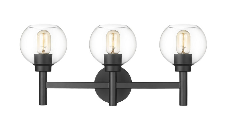 Z-Lite 7502-3V-MB Three Light Vanity, Matte Black