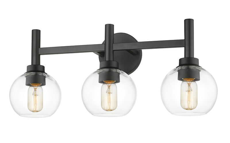 Z-Lite 7502-3V-MB Three Light Vanity, Matte Black