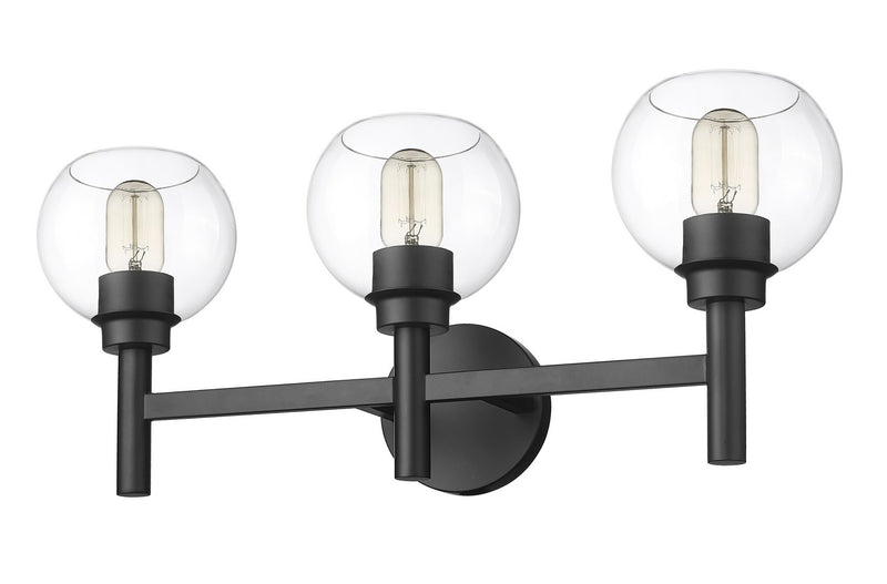 Z-Lite 7502-3V-MB Three Light Vanity, Matte Black
