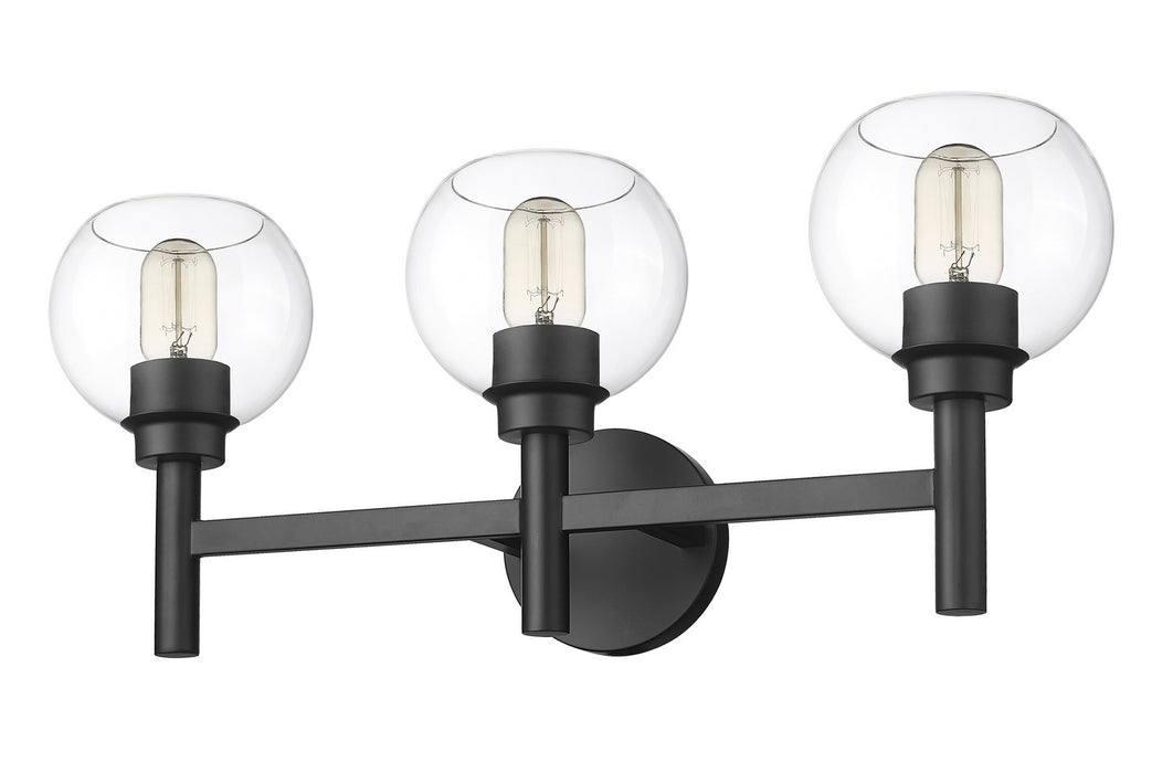 Z-Lite 7502-3V-MB Three Light Vanity, Matte Black