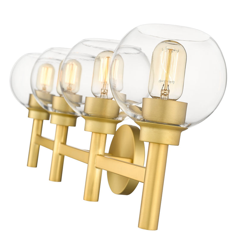 Z-Lite 7502-4V-BG Four Light Vanity, Brushed Gold