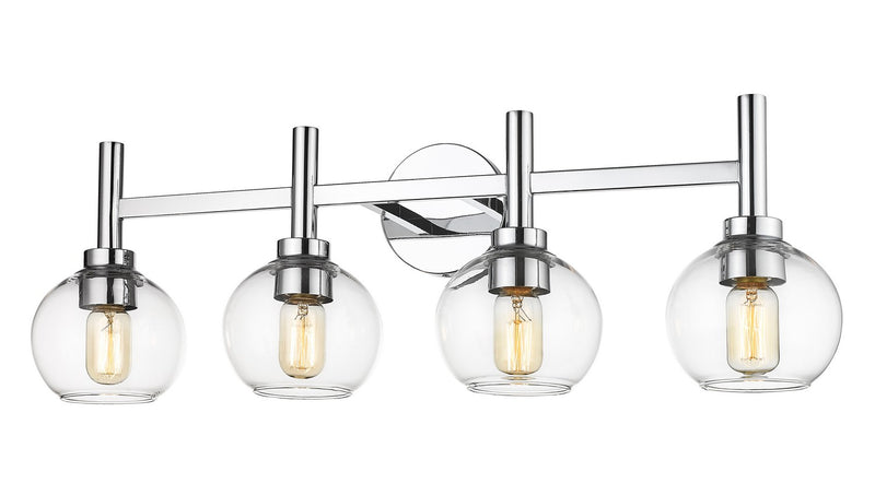 Z-Lite 7502-4V-CH Four Light Vanity, Chrome