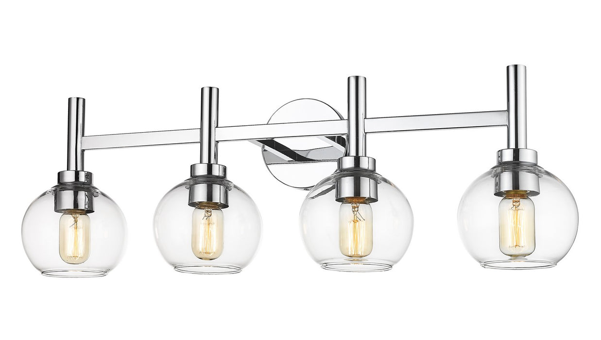 Z-Lite 7502-4V-CH Four Light Vanity, Chrome