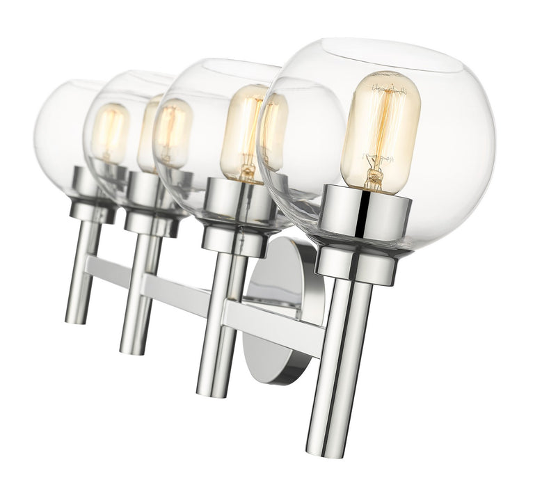 Z-Lite 7502-4V-CH Four Light Vanity, Chrome