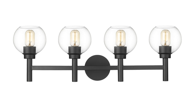 Z-Lite 7502-4V-MB Four Light Vanity, Matte Black