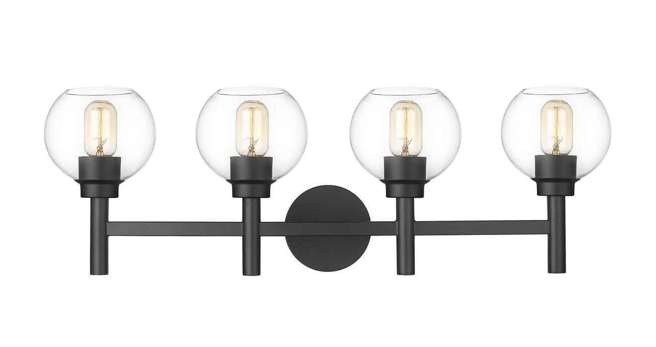Z-Lite 7502-4V-MB Four Light Vanity, Matte Black