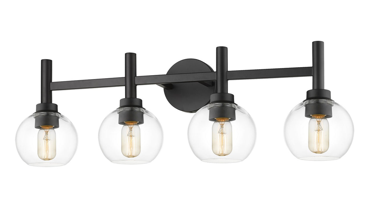 Z-Lite 7502-4V-MB Four Light Vanity, Matte Black