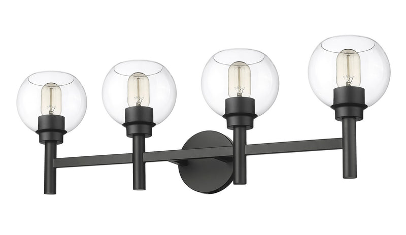 Z-Lite 7502-4V-MB Four Light Vanity, Matte Black