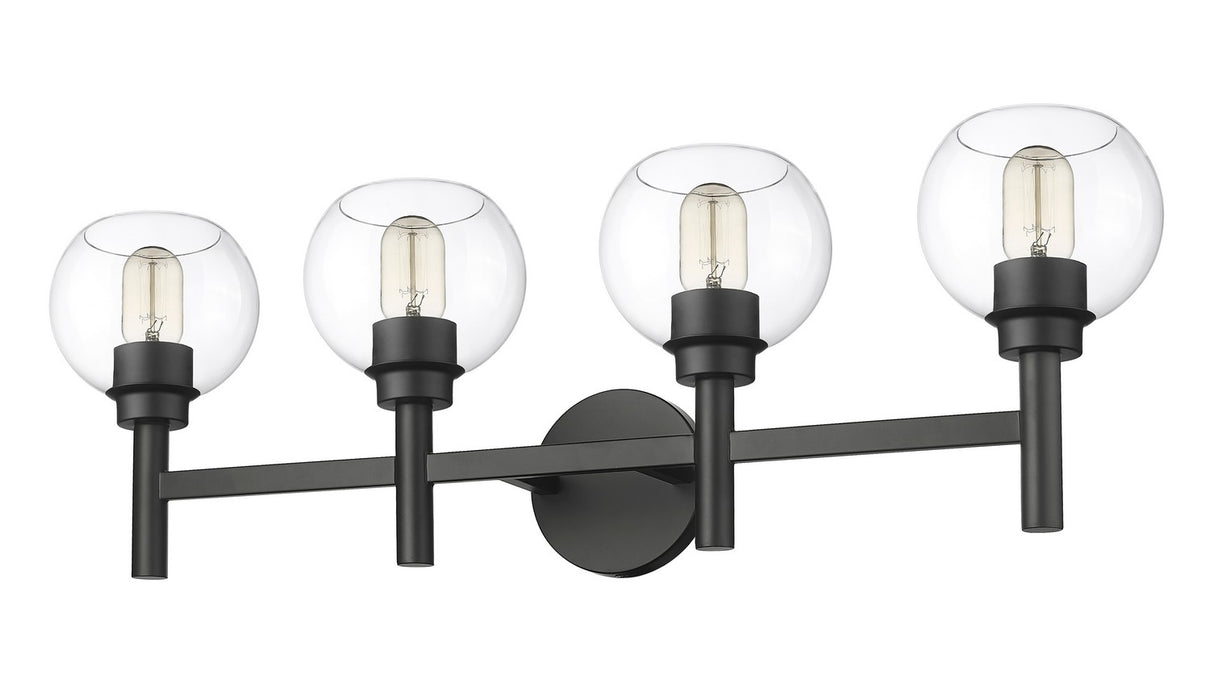 Z-Lite 7502-4V-MB Four Light Vanity, Matte Black