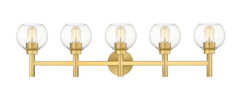 Z-Lite 7502-5V-BG Five Light Vanity, Brushed Gold