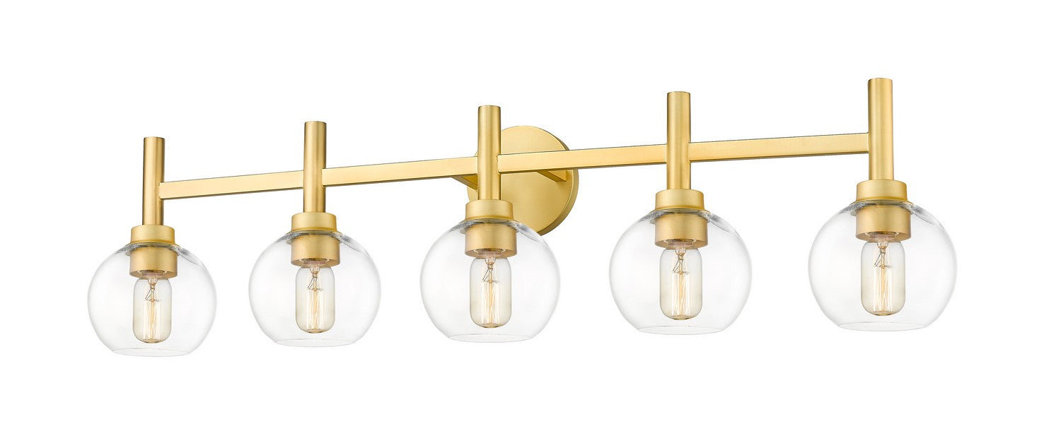 Z-Lite 7502-5V-BG Five Light Vanity, Brushed Gold