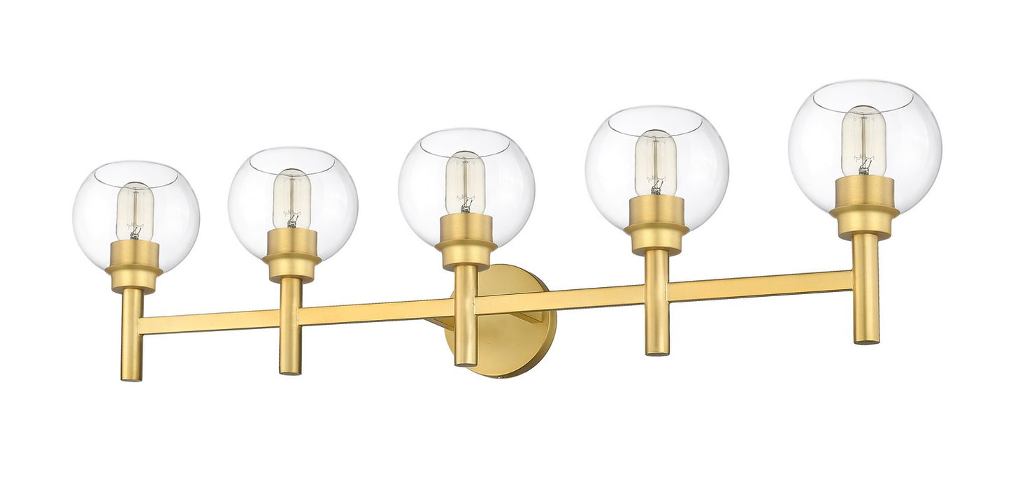 Z-Lite 7502-5V-BG Five Light Vanity, Brushed Gold