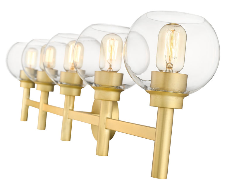 Z-Lite 7502-5V-BG Five Light Vanity, Brushed Gold