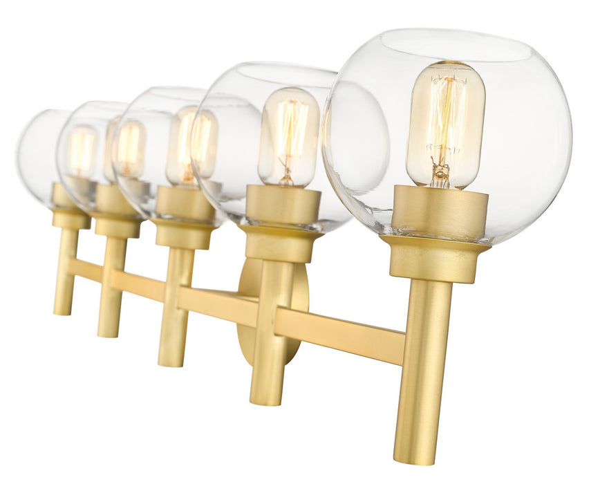 Z-Lite 7502-5V-BG Five Light Vanity, Brushed Gold