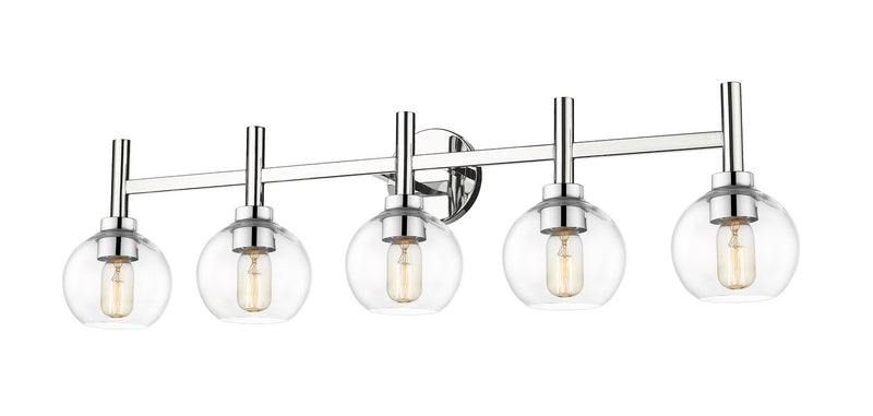 Z-Lite 7502-5V-CH Five Light Vanity, Chrome