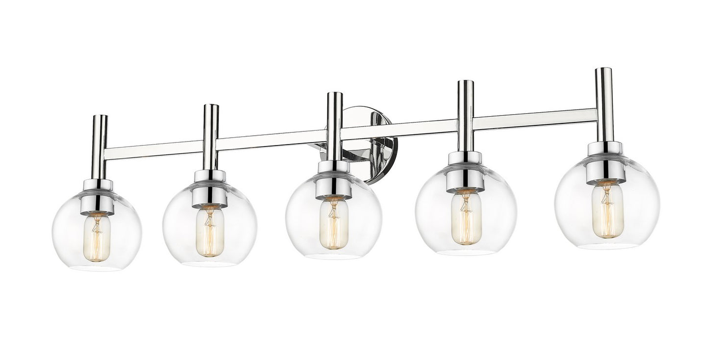 Z-Lite 7502-5V-CH Five Light Vanity, Chrome
