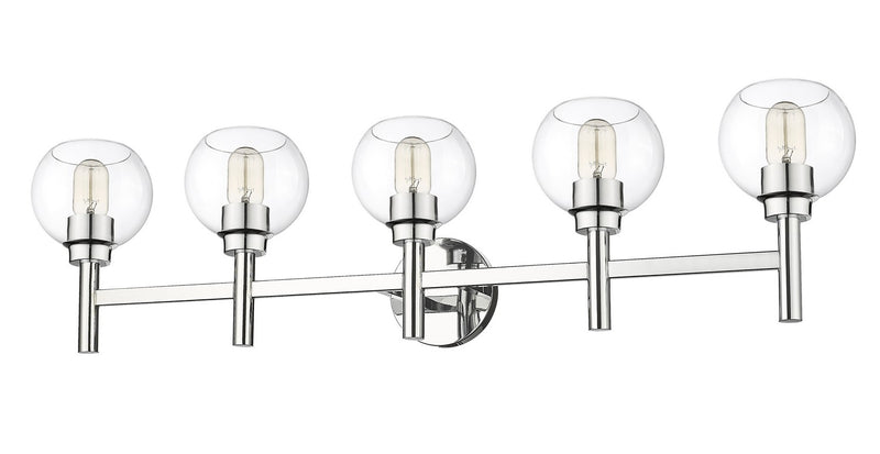 Z-Lite 7502-5V-CH Five Light Vanity, Chrome