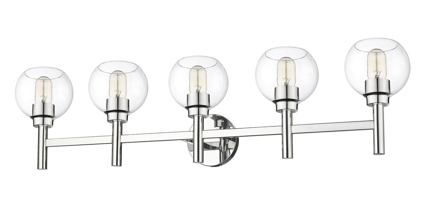 Z-Lite 7502-5V-CH Five Light Vanity, Chrome