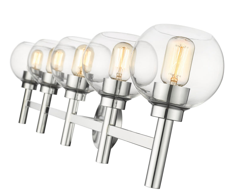 Z-Lite 7502-5V-CH Five Light Vanity, Chrome