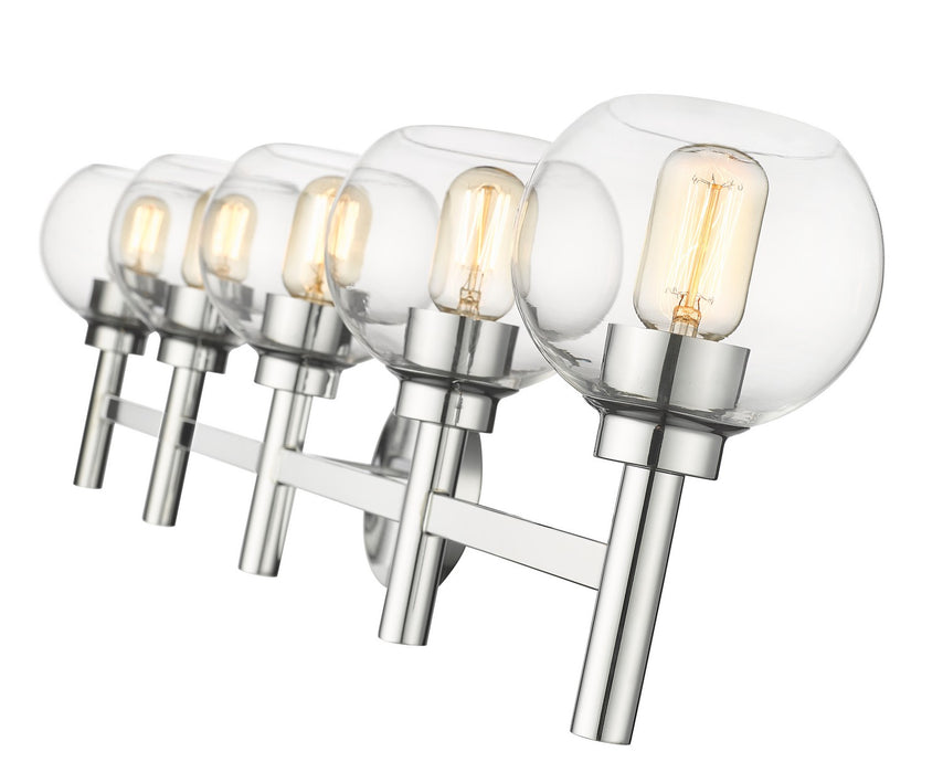Z-Lite 7502-5V-CH Five Light Vanity, Chrome
