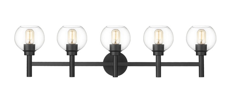 Z-Lite 7502-5V-MB Five Light Vanity, Matte Black