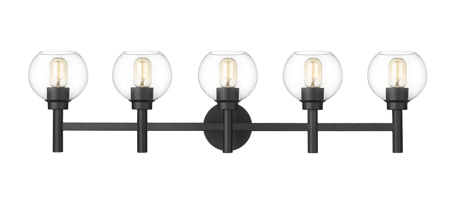 Z-Lite 7502-5V-MB Five Light Vanity, Matte Black