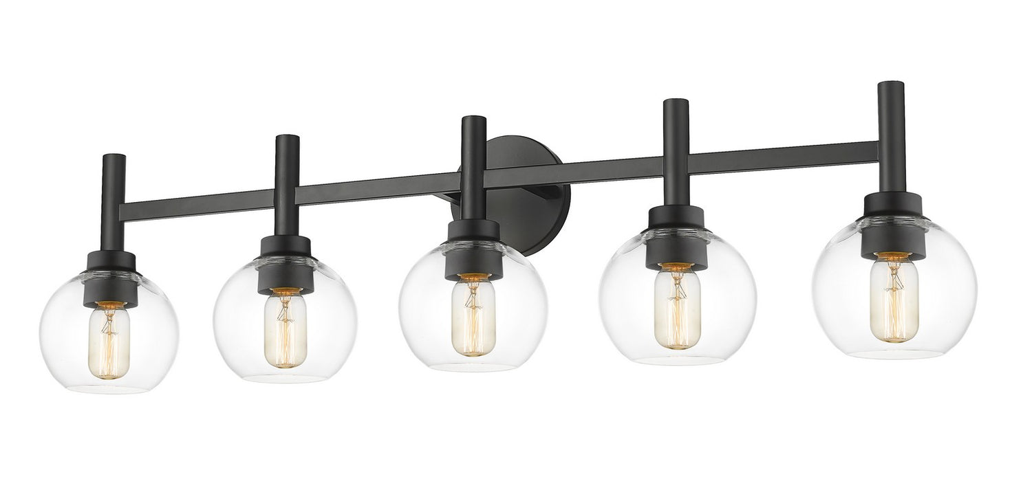 Z-Lite 7502-5V-MB Five Light Vanity, Matte Black