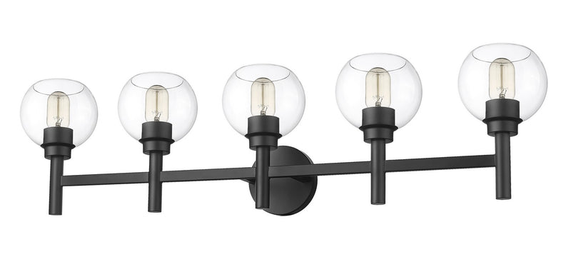 Z-Lite 7502-5V-MB Five Light Vanity, Matte Black