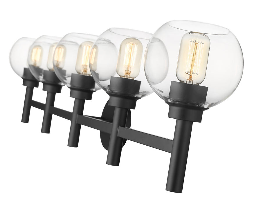 Z-Lite 7502-5V-MB Five Light Vanity, Matte Black