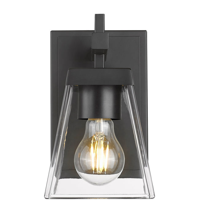 Z-Lite 819-1S-MB One Light Wall Sconce, Matte Black