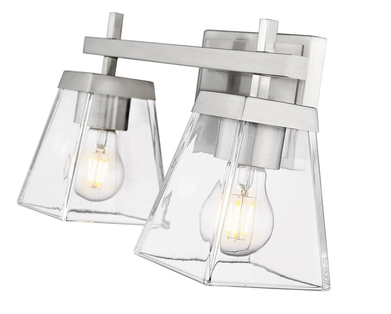 Z-Lite 819-2V-BN Two Light Vanity, Brushed Nickel