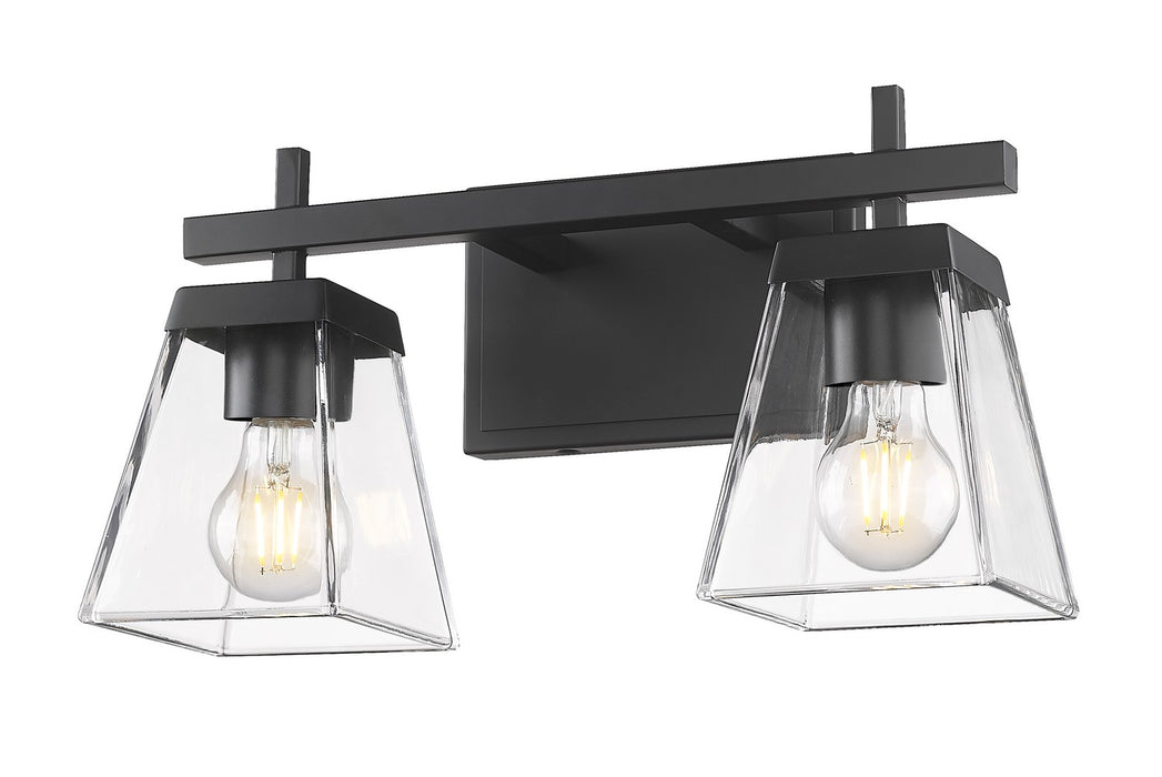 Z-Lite 819-2V-MB Two Light Vanity, Matte Black