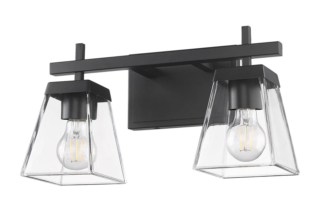 Z-Lite 819-2V-MB Two Light Vanity, Matte Black