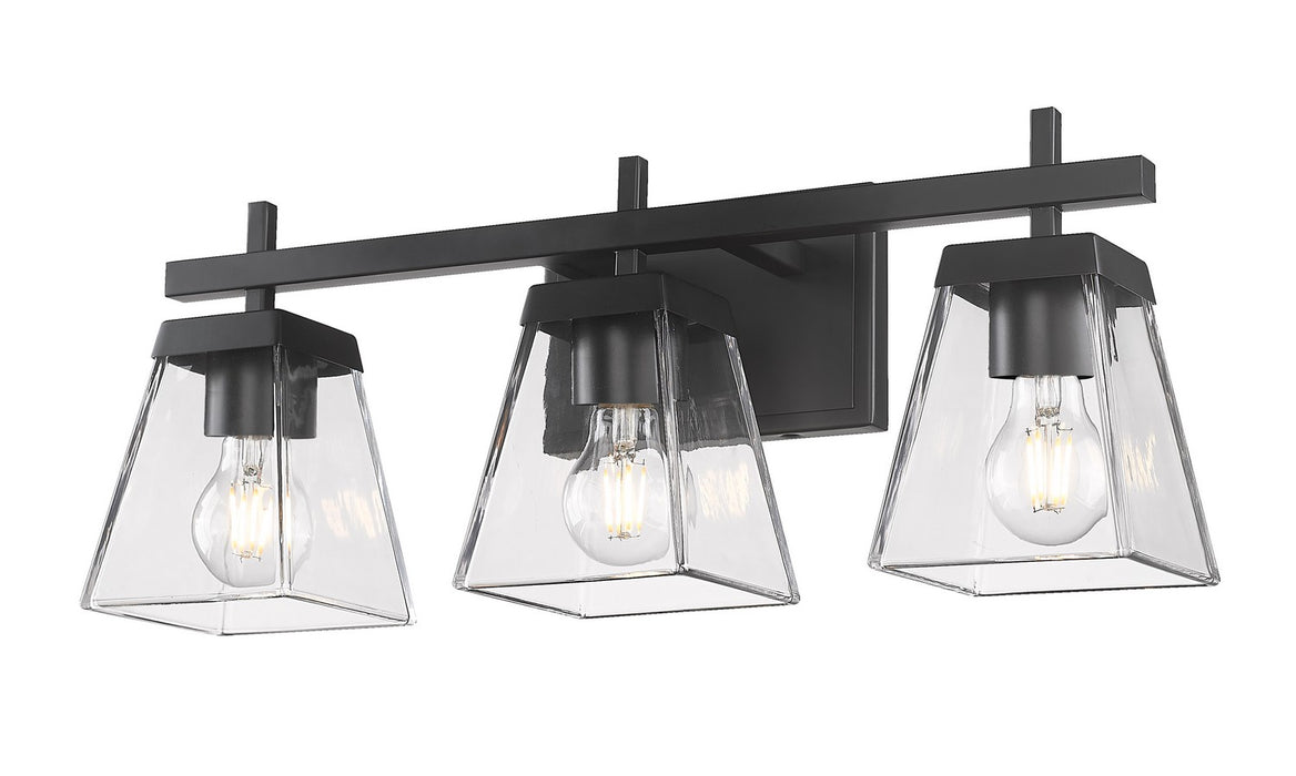 Z-Lite 819-3V-MB Three Light Vanity, Matte Black