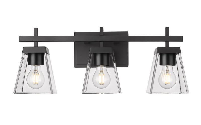 Z-Lite 819-3V-MB Three Light Vanity, Matte Black