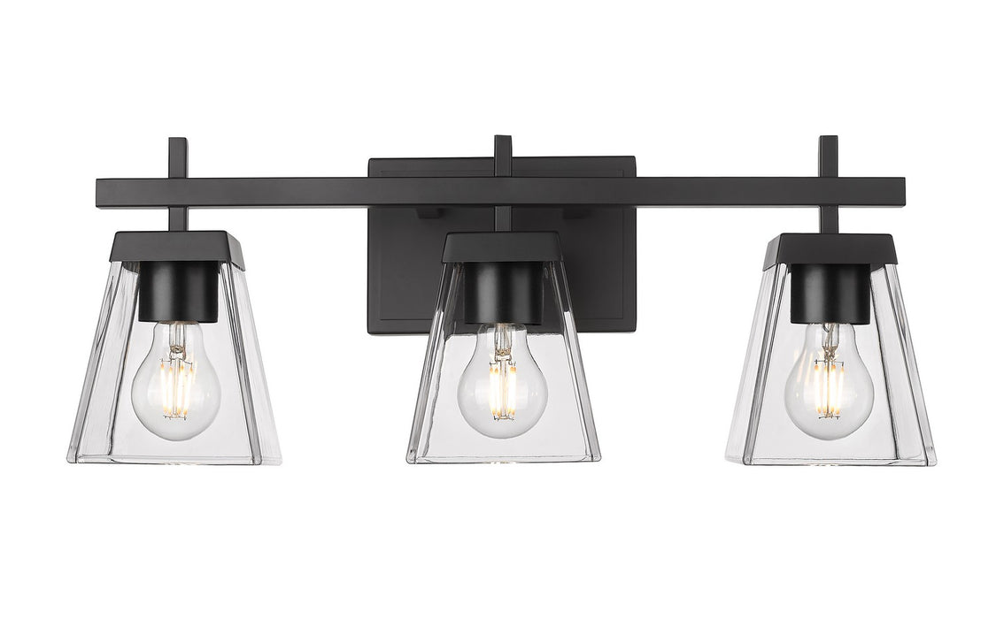 Z-Lite 819-3V-MB Three Light Vanity, Matte Black