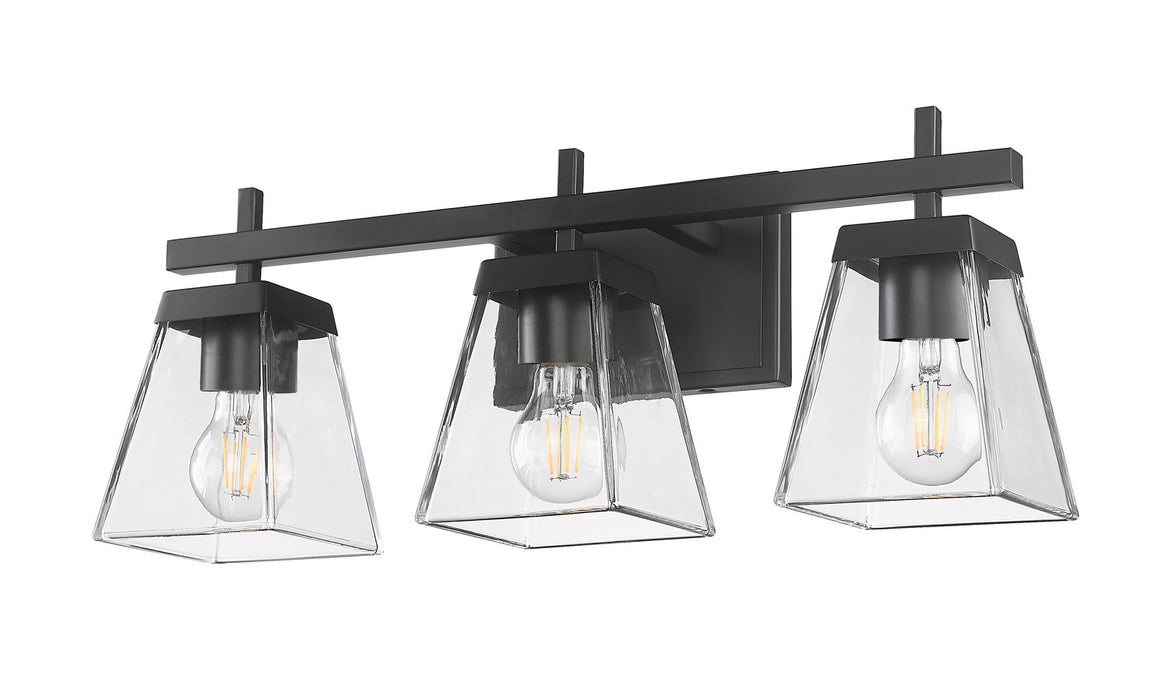 Z-Lite 819-3V-MB Three Light Vanity, Matte Black