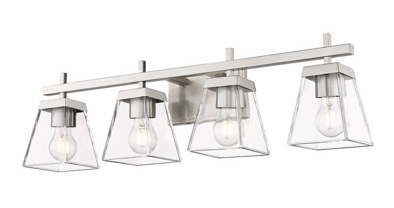 Z-Lite 819-4V-BN Four Light Vanity, Brushed Nickel