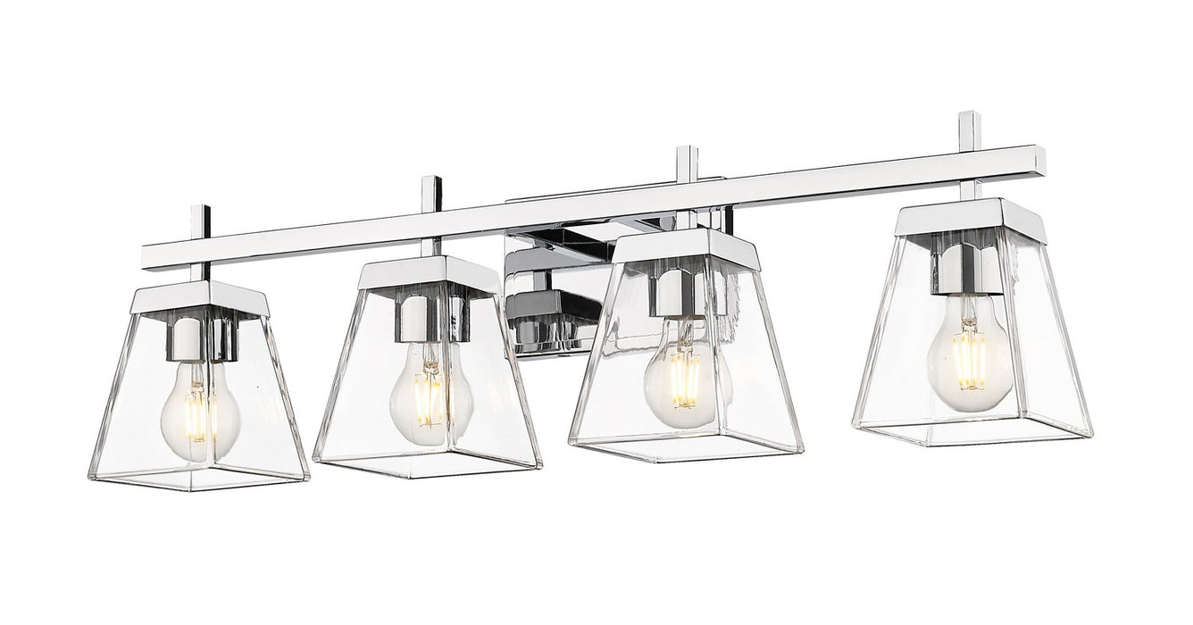 Z-Lite 819-4V-CH Four Light Vanity, Chrome