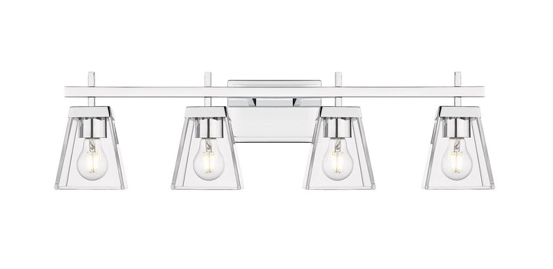 Z-Lite 819-4V-CH Four Light Vanity, Chrome