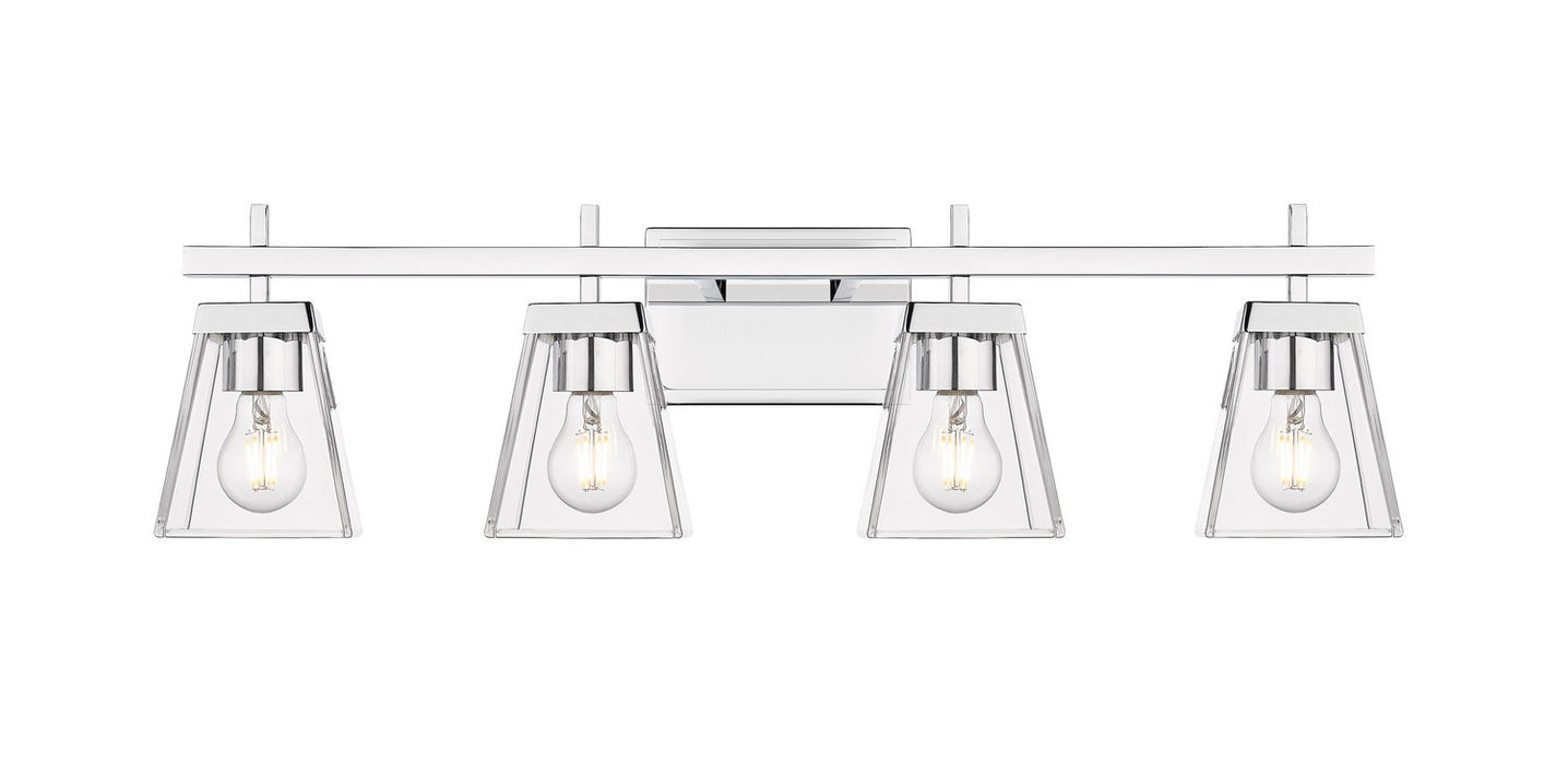 Z-Lite 819-4V-CH Four Light Vanity, Chrome