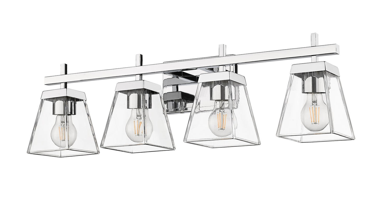 Z-Lite 819-4V-CH Four Light Vanity, Chrome