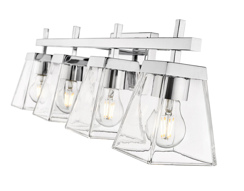 Z-Lite 819-4V-CH Four Light Vanity, Chrome